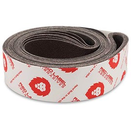 Red Label Abrasives - Correas de lijado de metal de óxido de aluminio de grano 36 de 2 x 72 pulgadas, papel de lijado para afilado de cuchillos para trabajo de metales y acabado de metal, paquete de 6