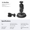 SMALLRIG 2-in-1 Magnetic Suction Cup Mount for Gopro, Car Camera
