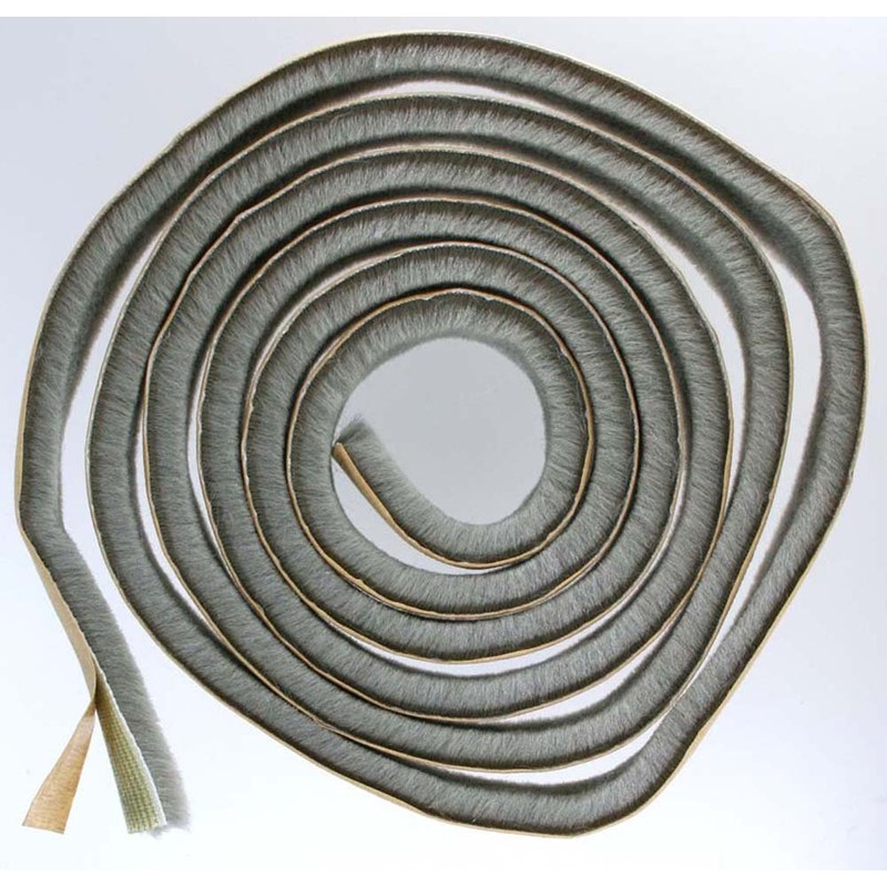 Tsuchiya No. 15090 Wide Gap Mohair Seal, Gray, Width 0.6