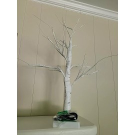 Unbranded Lighted Birch Tree with LED Lights, Home Decor Tree with Battery & USB