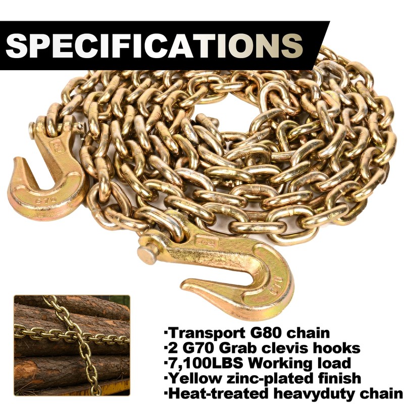 A A IN Transport Binder Chain 2 Pack 5/16 in