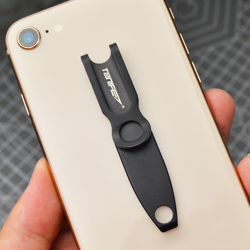 TONIFE EDC Pocket Clip, Multipurpose Clip, Keychain, Wallet Clip and