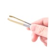 Mikinona Professional Eyebrow Tweezers Stainless Steel Clamps Flat Oblique Mouths
