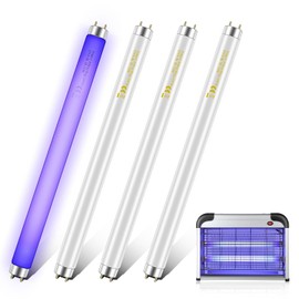 Qualirey 4 Pack 10W Bug Zapper Replacement Bulb T8 Light Tube for 20W Electronic Bug Zapper Compatible with Most 20W Mosquito Lamp