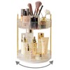 Asayuee 360 Rotating Makeup Organizer,2 Tier Large Capacity Make Up
