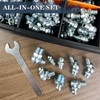 255PCS Grease Fittings Assortment, SAE & Metric 1/4" 1/8" M6