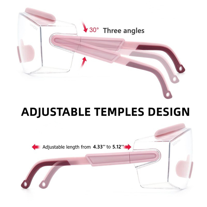 UKNOW Safety Goggles Over Glasses, Anti Fog Safety Glasses with