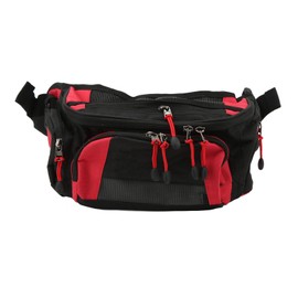 Motorcycle Waist Packbag Oxford Adjustable Belt Large Capacity Racing Fanny Packbag for Offroad Racing Red