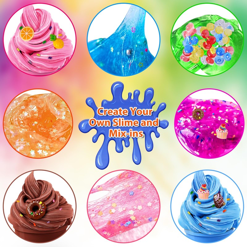 35 Cups DIY Slime Kit, Slime Making Kit for Girls,