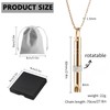 JUAEYIDDS Stainless Steel Breathing Necklace Stress Relief Necklaces Mindful Necklace