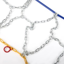 OCPTY 8 Pack Snow Chains For Car Tires,Emergency Security Snow Chain Tire Chains Universal Tire Chains For Car/SUV/ATV/Semi Trucks 215 225 235 245mm(15In 16In 17In 18In 19In)