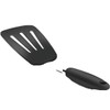 Unbranded Hygienic Solid Heat-Resistant Flexible Slotted Silicone Spatula, Black Non-st...