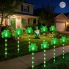 5 Pack St. Patrick's Day Solar Pathway Lights Outdoor -