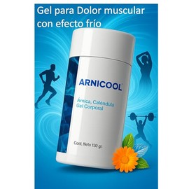 Gel de Árnica con Caléndula y Mentol | Efecto Frío para Uso Muscular y Articular | Fórmula Concentrada | 130 g