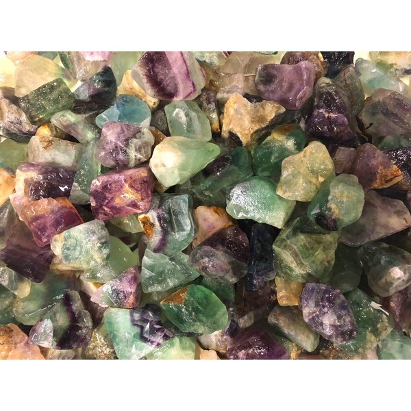 Zentron Crystal Collection Natural Rough Rainbow Fluorite (1/2 Pound)