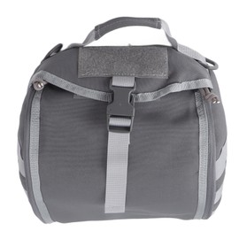 Outdoor Helmet Bag Nylon Waterproof Motorcycle Bike Bicycle Helmet Bag for Camping Hiking Gray