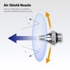 FIRSTINFO A1858R 5-Piece Multi-Purpose Nozzle Set for FIRSTINFO 2-Way Air