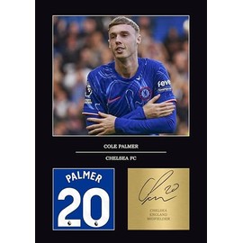Cole Palmer Gifts Signed A4 Print Display Unframed Gift For Chelsea FC Fans Digitally Reproduced Signature Cole Palmer Chelsea FC