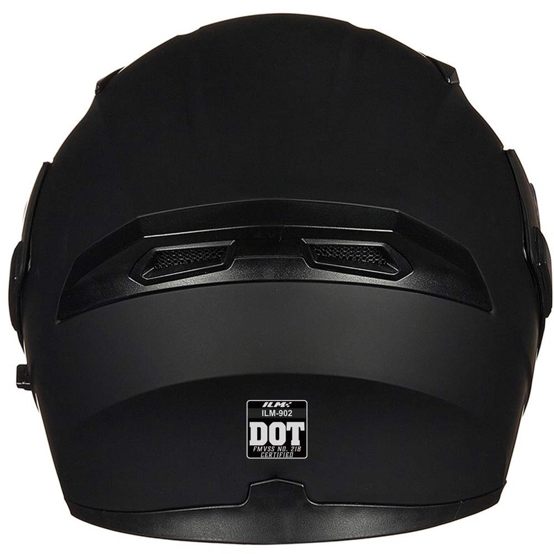 ILM Motorcycle Dual Visor Flip up Modular Full Face Helmet