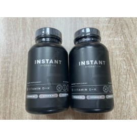 *2 PACK* Instant Hydration Vitamin D+K Dietary Supplement 90 Capsules Exp 08/26