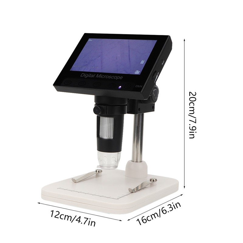 4.3" 1000X HD LCD Monitor Electronic Digital Video Microscope LED