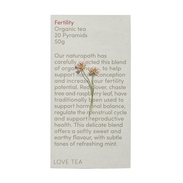 Love Tea Fertility Organic Tea - 20 Pyramids