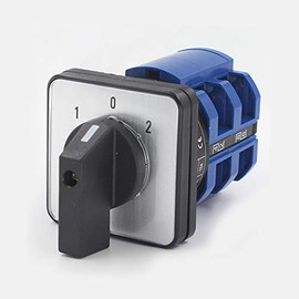 Universal Rotary Cam Switch LW26-63/2 3 Positions 8 Clamps Rotary Switch Cam Switch Panel Mounting (220V 63A)