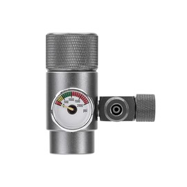 DONGKER Aquarium CO2 Pressure Reducer, Aquarium CO2 Pressure Regulator Valve, CO2 System Pressure Regulator with Single Meter/Double Metre Display, Compatible with G5/8, W21.8 Interface