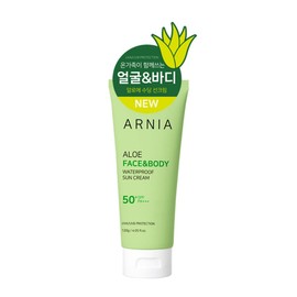 Arnia Aloe Face & Body Waterproof Sun Cream, 120g, 1 piece / 아르니아 알로에 페이스앤 바디 워터프루프 선크림, 120g, 1개