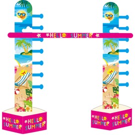 VioraWhite Hawaiian Inflatable Limbo Game for Adults 59 Inch Hawaiian Luau Tropical Party Games Set Tropical Limbo Stick Summer Beach Pool Inflatable Decoration for Indoor Outdoor Birthday Party Decor