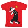 Bioworld Classic Looney Tunes Characters Sylvester Boys Graphic T-Shirt -