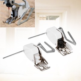 Even Feed Walking Presser Foot, Low Shank Sewing Machines Walking Presser Feet, Walking Patchwork Set for Stitching Stripes Plaids Multiple Layers Fabrics(5MM)