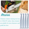 Atunee Cleaning Tool Guide Bar Carbon Steel Cleaners for Most