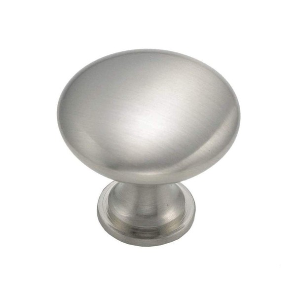 LONTAN Knobs for Kitchen Cabinets 10 Pack Satin Nickel Cabinet Knobs Modern Drawer Knobs Satin Nickel Cabinet Hardware, LS6050SNB