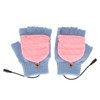 USB Heating Gloves Full Finger Half Fingerless Double Sided Heating
