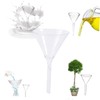 Ciieeo 5pcs Glassware Solid Triangle Funnel Chemistry Feeding Tool Reusable