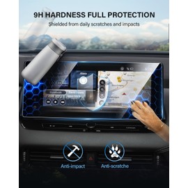 WEIPIN 12,3" zoll Navigation Panzerglas Schutzfolie für Nissa-n Qashqai J12/ X-Trail T33 e-POWER 2023 2024, Gehärtete glas Schutzfolie für Nisan Connect Zubehör Passend mit aus 9H Kratzfest