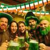 HIXNUG 2Pcs Irish Flag Bunting Rectangular Double Sided Irish Bunting