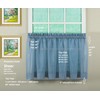 Today's Curtain Emelia Original Voile Tier Pair 24", Wedge Blue,