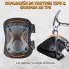 4pcs Coderas De Rodilla, Protector de Rodilleras Coderas Tácticas Ajustable,
