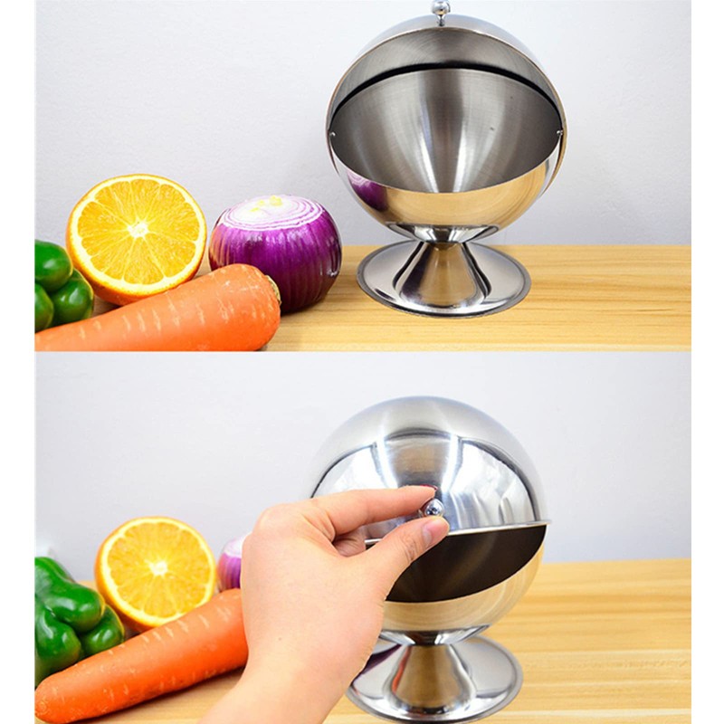 Peohud 2 Pack Stainless Steel Sugar Bowl with Roll Top,