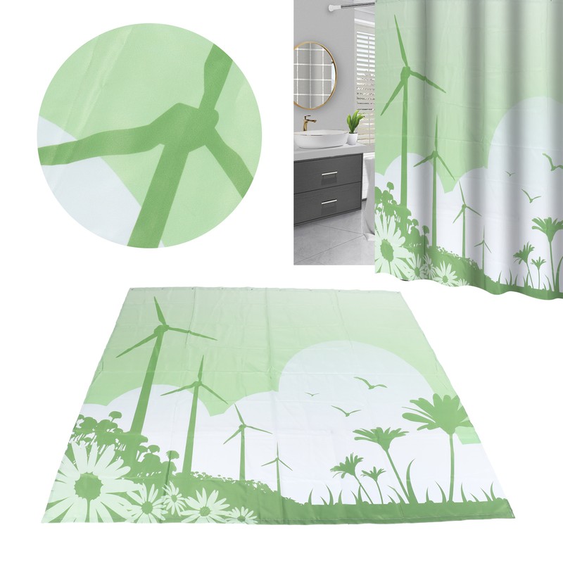 Blackout Curtains Waterproof Shower Curtain Blocking Drapes Window Curtain Panels