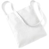 Westford Mill Unisex's WM107WHIT Wm107 Promo Sling Tote-White One Size