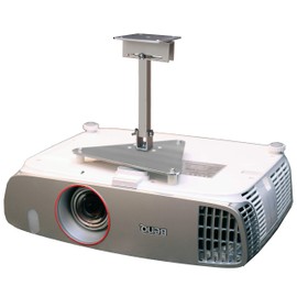 PCMD, LLC. Projector Ceiling Mount Compatible with BenQ HT2050 HT2050A HT2150ST HT3050 W1110 W2000 with Lateral Shift Coupling (12-Inch Extension)