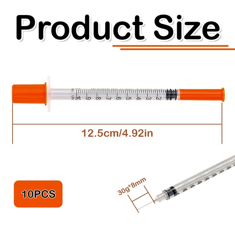 10 Pcs 1ML 30G*8mm Dispensing Measuring Tools Individually Multiple Uses