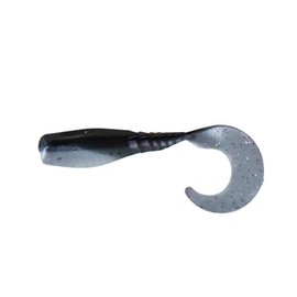 BIG BITE BAITS 3" CURL Tail GRUB/Black/Chartreuse Tail (10 Pack)