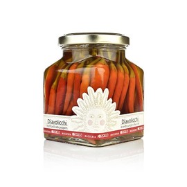 Masseria Mirogallo Diavolicchi Hot Peppers in Extra Virgin Olive Oil 6.75 oz
