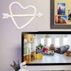 Adorable Heart shape LED Light Decorative Wall Hanging Lamp for