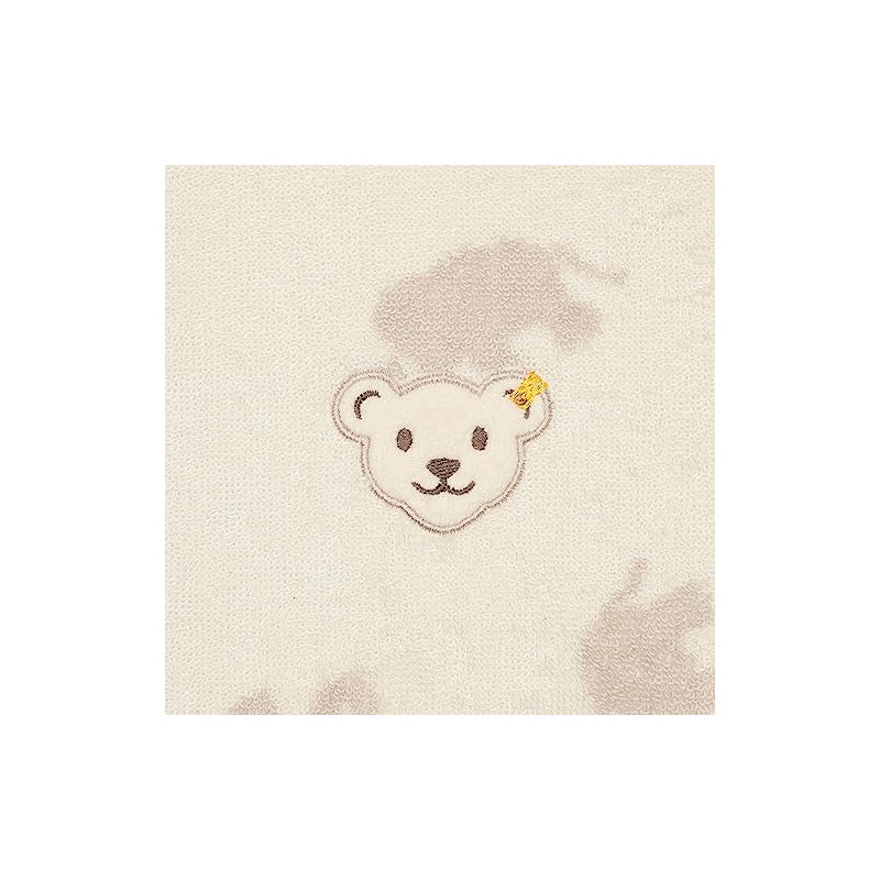 Steiff Unisex Children's Towel Pattern/Printed Homewear, Cloud dancer