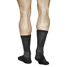 vitsocks 12% Silver Comfort Socks Men's Wide Shaft Antibacterial Sensitive Feet, black, 39-41